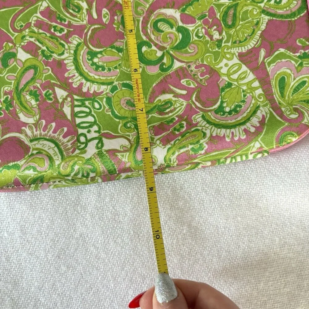 Lilly Pulitzer iPad Tablet Sleeve Case Zip Pink Green Floral Neoprene‎ 8.5x10.5